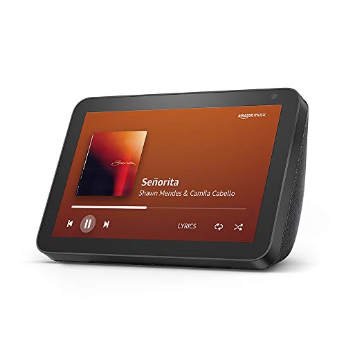 Introducing Echo Show 8 – Smart display with Alexa - 20.32 cm (8') HD screen with stereo sound – Black