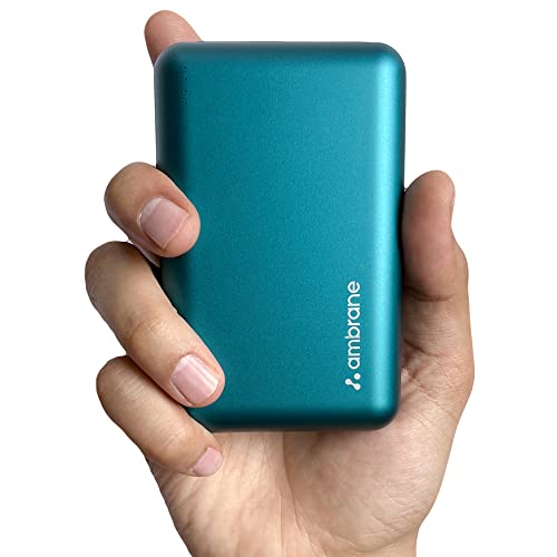 Ambrane 20000 mAh Power Bank with 22.5W Fast Charging, Compact Size, Triple Output, Type C PD (Input & Output), Li-Polymer, Metallic Body, Made in India + Type C Cable (Powerlit XL, Green)