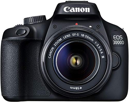 (Renewed) Canon EOS 3000D 18MP Digital SLR Camera (Black) with 18-55mm is II Lens, 16GB Card and Carry Case