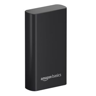 Amazon Basics 20000mAh 22.5W Fast Charging Power Bank with Cable | Triple...
